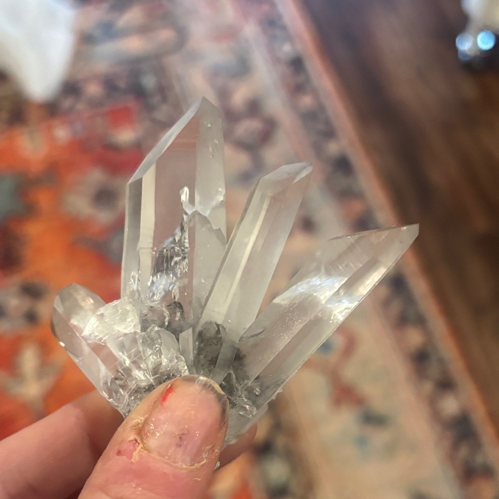 Elegant Clear Crystal Cluster Home Accent